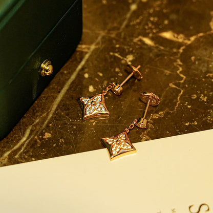 [Loran]STAR DIAMONDS EARRINGS GOLD