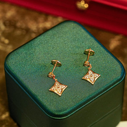 [Loran]STAR DIAMONDS EARRINGS GOLD