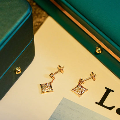 [Loran]STAR DIAMONDS EARRINGS GOLD