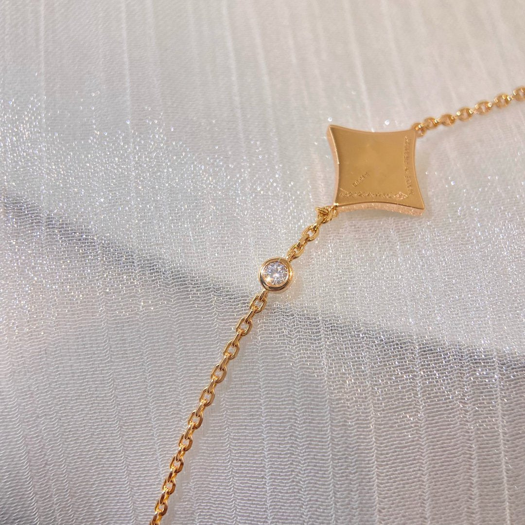 [Loran]COLOR STAR CARNELIAN ROSE GOLD DIAMOND BRACELET