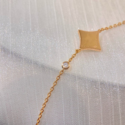[Loran]COLOR STAR CARNELIAN ROSE GOLD DIAMOND BRACELET