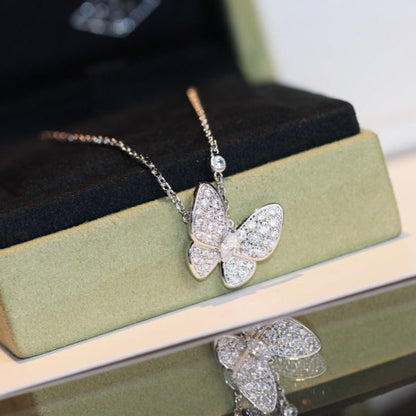 [Loran]BUTTERFLY DIAMOND CHARM NECKLACE