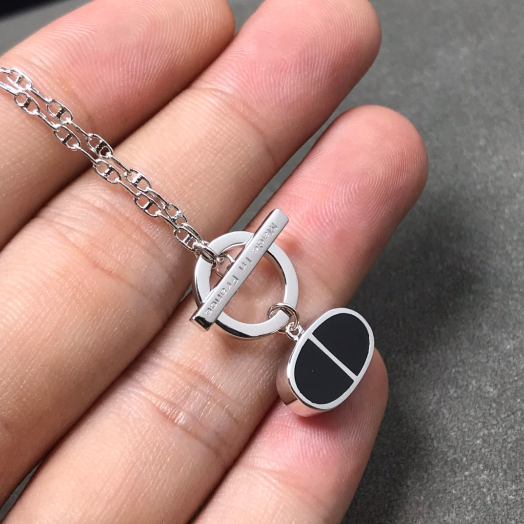 [Loran]CHAINE VERSO BLACK CERAMIC  NECKLACE