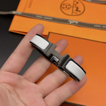 [Loran]H BRACELET 12MM BLACK WHITE CERAMIC