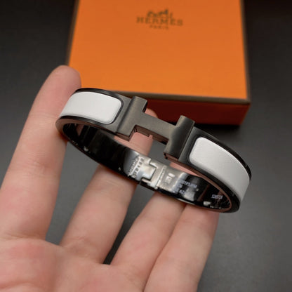[Loran]H BRACELET 12MM BLACK WHITE CERAMIC