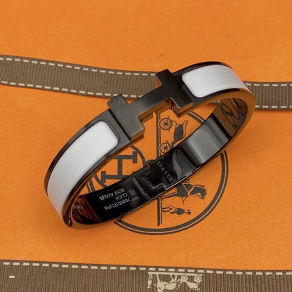 [Loran]H BRACELET 12MM BLACK WHITE CERAMIC