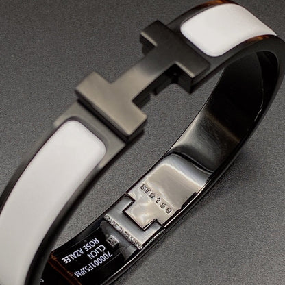 [Loran]H BRACELET 12MM BLACK WHITE CERAMIC