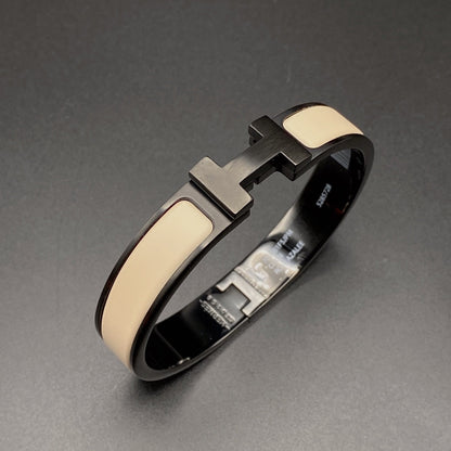 [Loran]H BRACELET 12MM BLACK BEIGE CERAMIC
