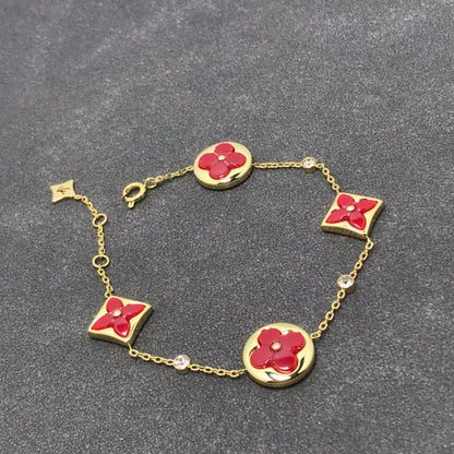 [Loran]STAR AND SUN CARNELIAN 4 MOTIFS 3 DIAMONDS