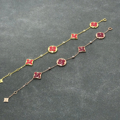 [Loran]STAR AND SUN CARNELIAN 4 MOTIFS 3 DIAMONDS