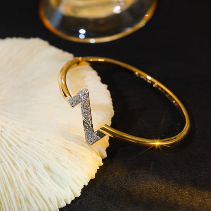 [Loran]VOLTE UPSITE DOWN GOLD DIAMOND BRACELET