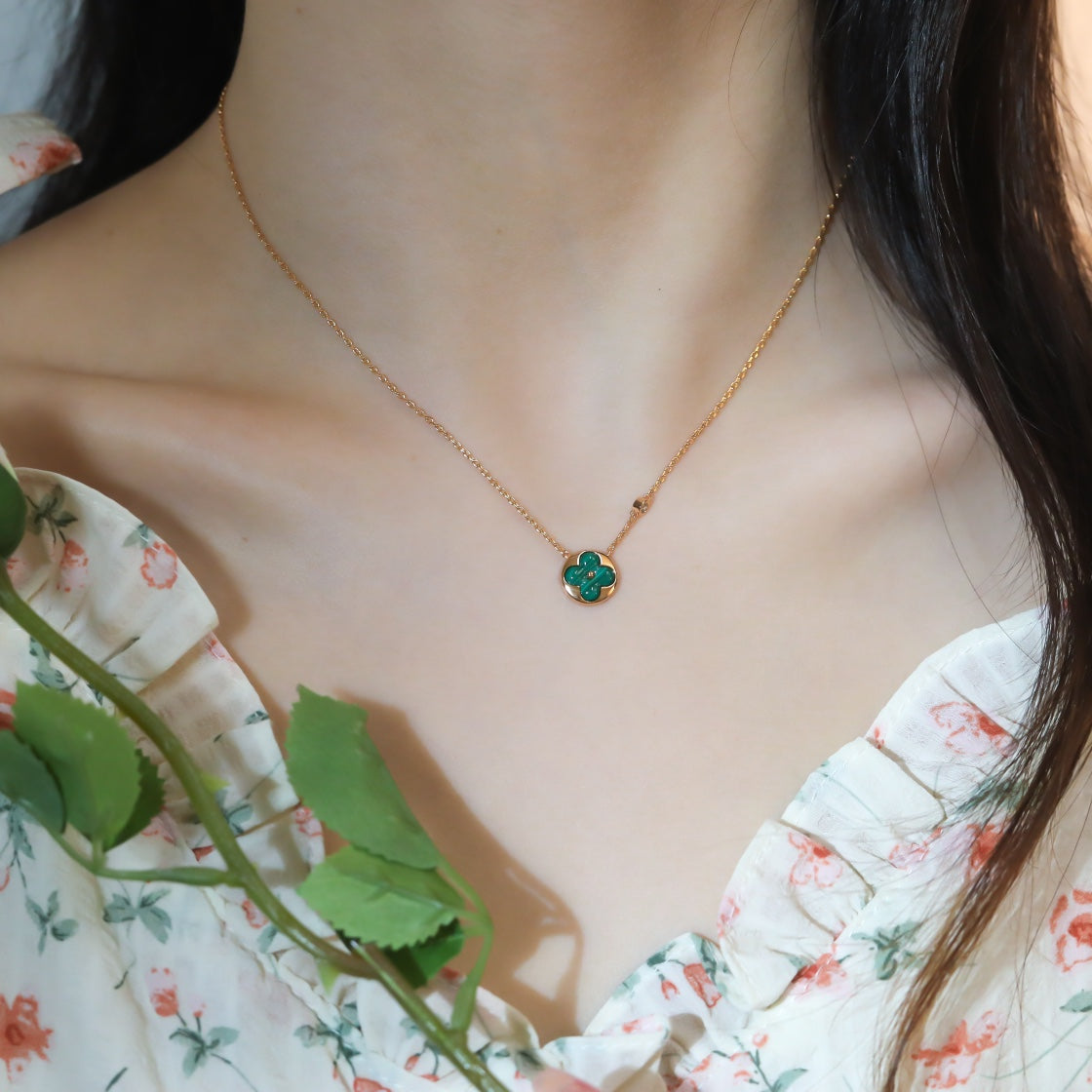[Loran]SUN PEDANT ROSE GOLD 1 DIAMOND NECKLACE