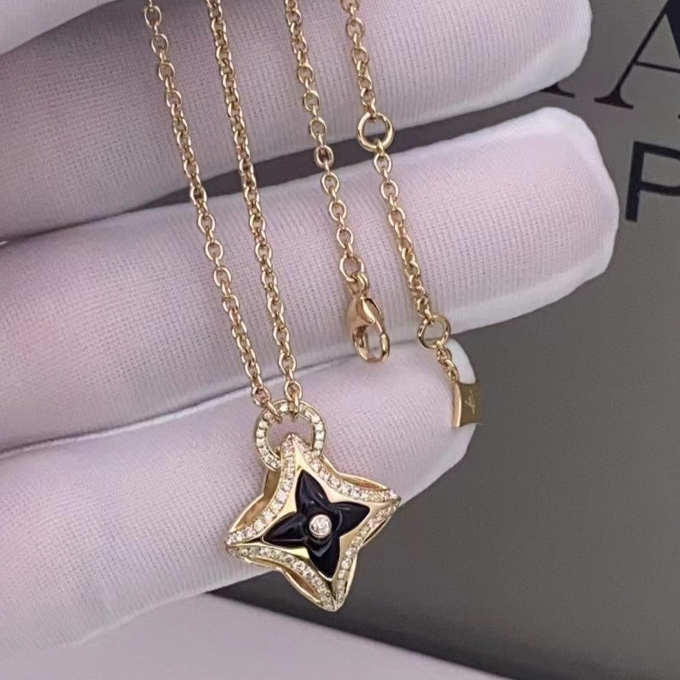 [Loran]STAR PEDANT ROSE GOLD DIAMOND NECKLACE