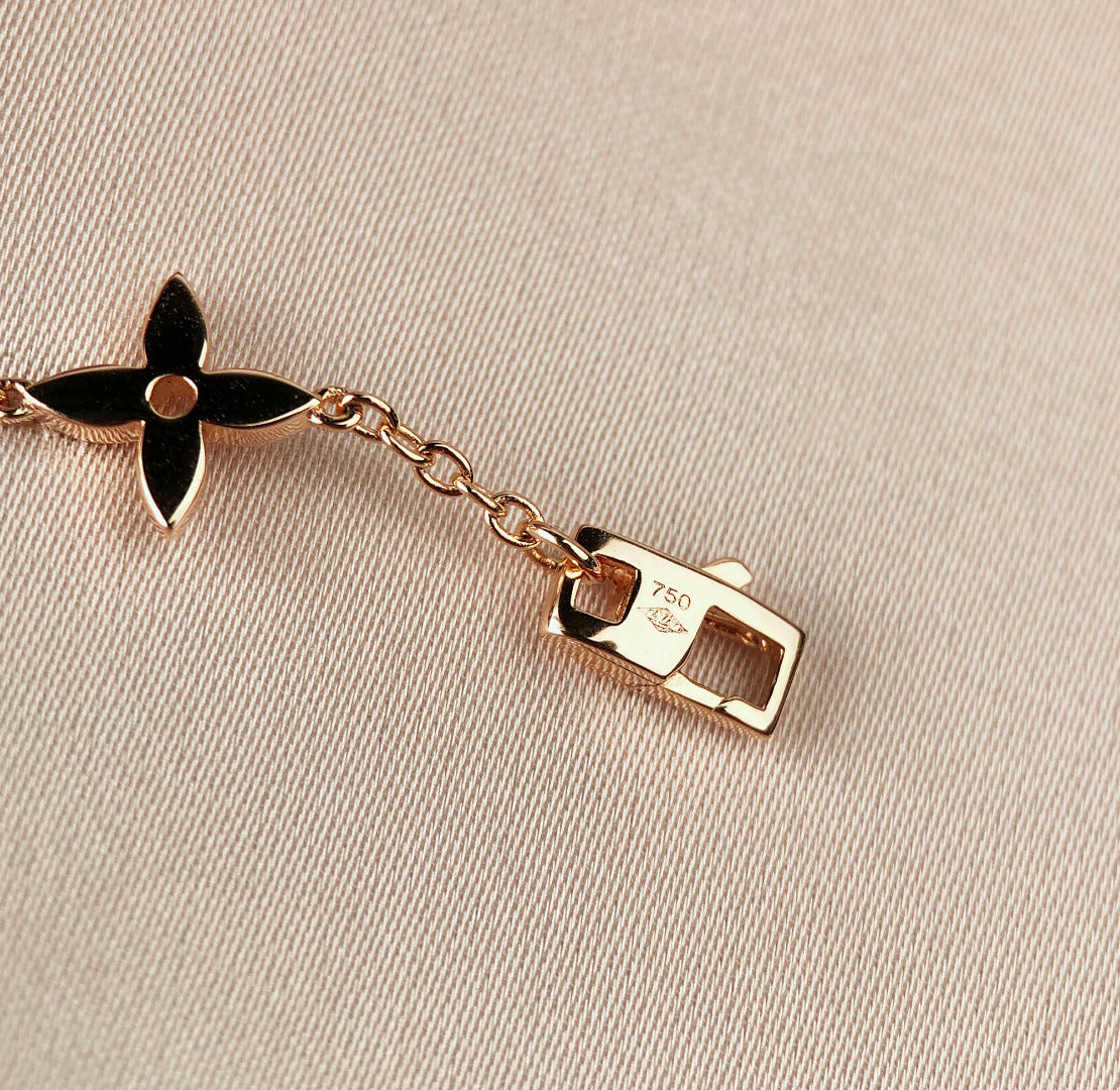 [Loran]STAR AND SUN 7 MOTIFS GOLD BRACELET