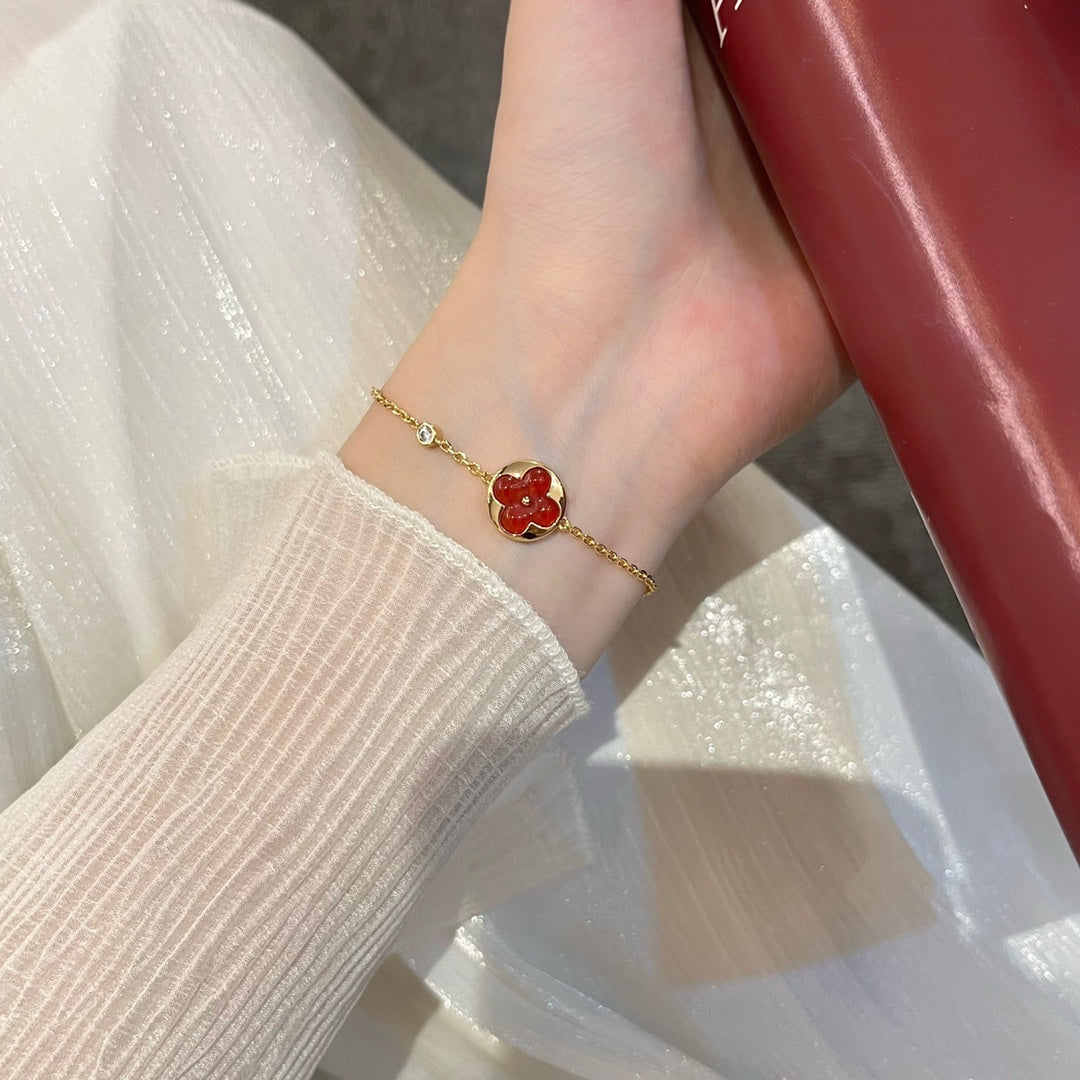 [Loran]SUN PEDANT CARNELIAN BRACELET