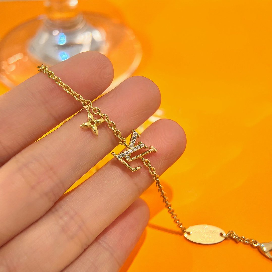 [Loran]LOGO STAR MOTIF GOLD BRACELET