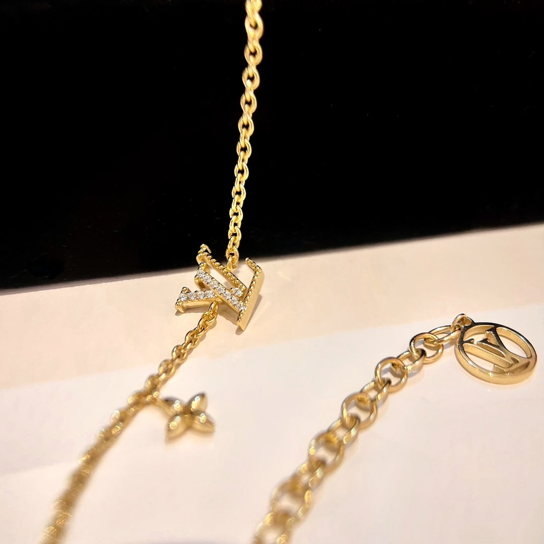 [Loran]LOGO STAR MOTIF GOLD BRACELET