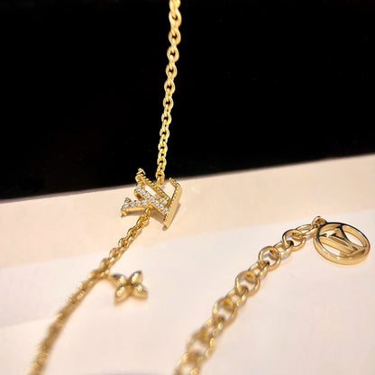 [Loran]LOGO STAR MOTIF GOLD BRACELET