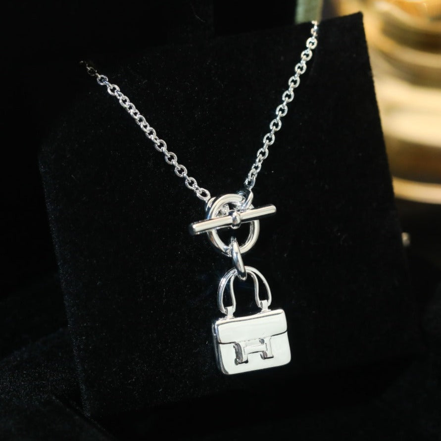 [Loran]POP H PEDANT SILVER NECKLACE