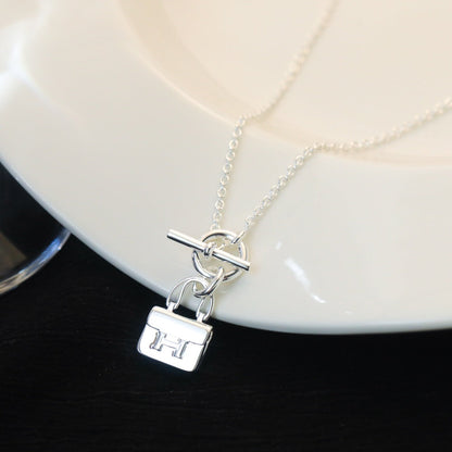 [Loran]POP H PEDANT SILVER NECKLACE