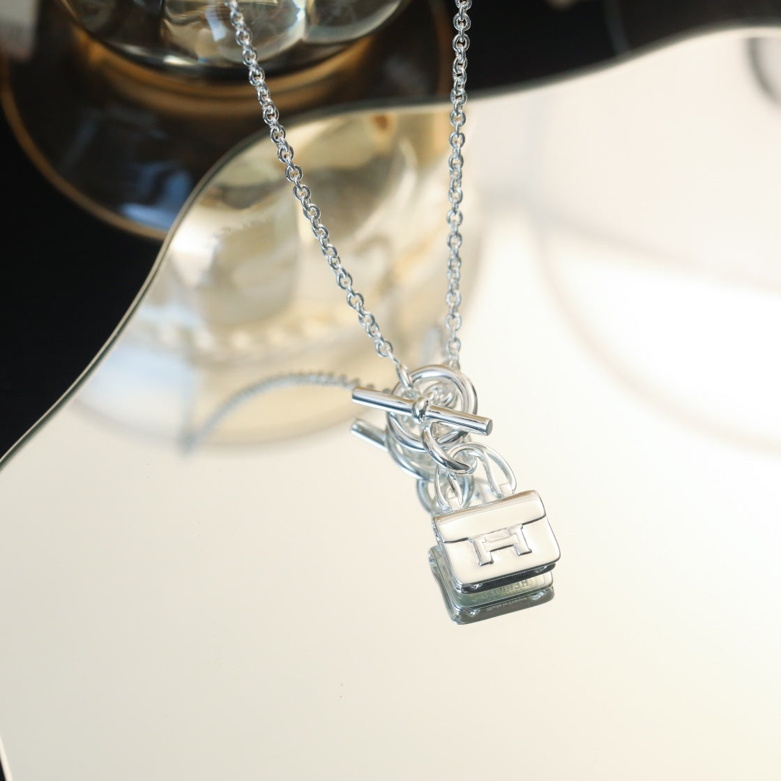 [Loran]POP H PEDANT SILVER NECKLACE