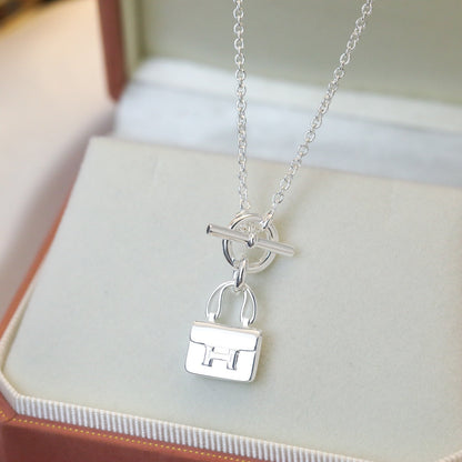 [Loran]POP H PEDANT SILVER NECKLACE