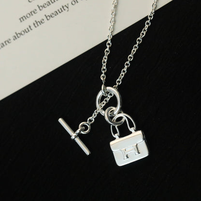 [Loran]POP H PEDANT SILVER NECKLACE