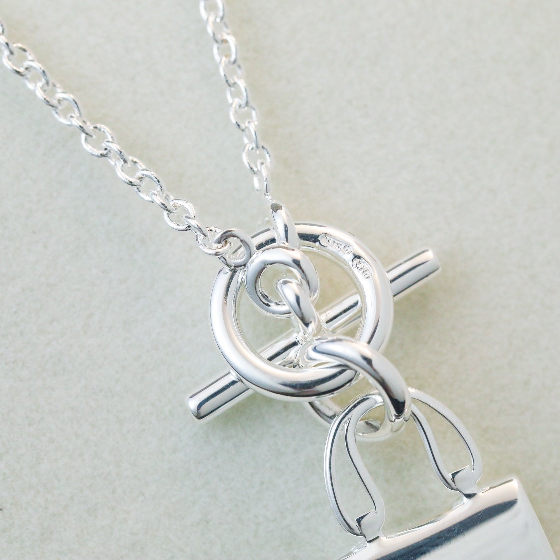 [Loran]POP H PEDANT SILVER NECKLACE