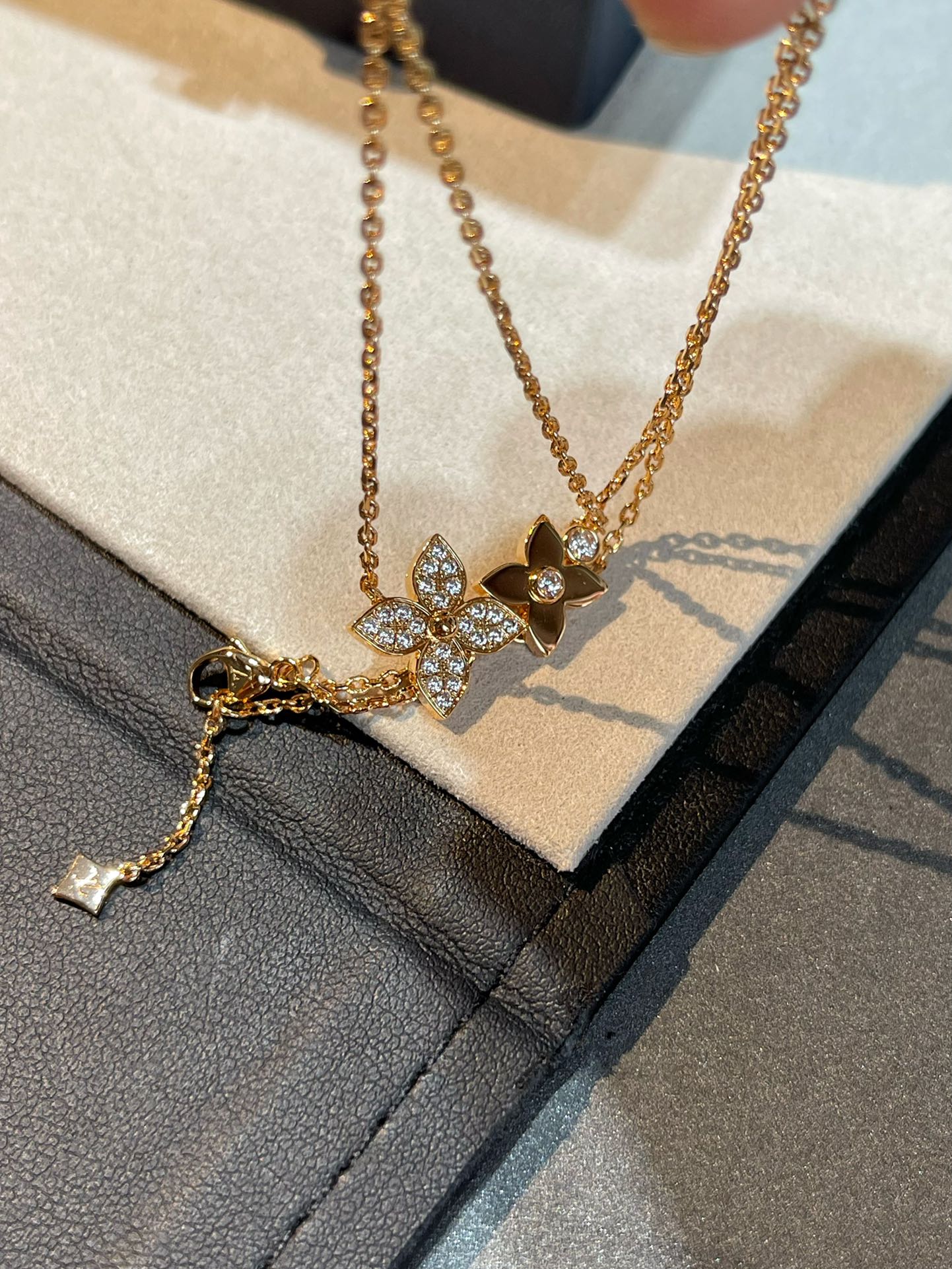 [Loran]STAR BLOSSOM NECKLACE ROSE GOLD DIAMONDS