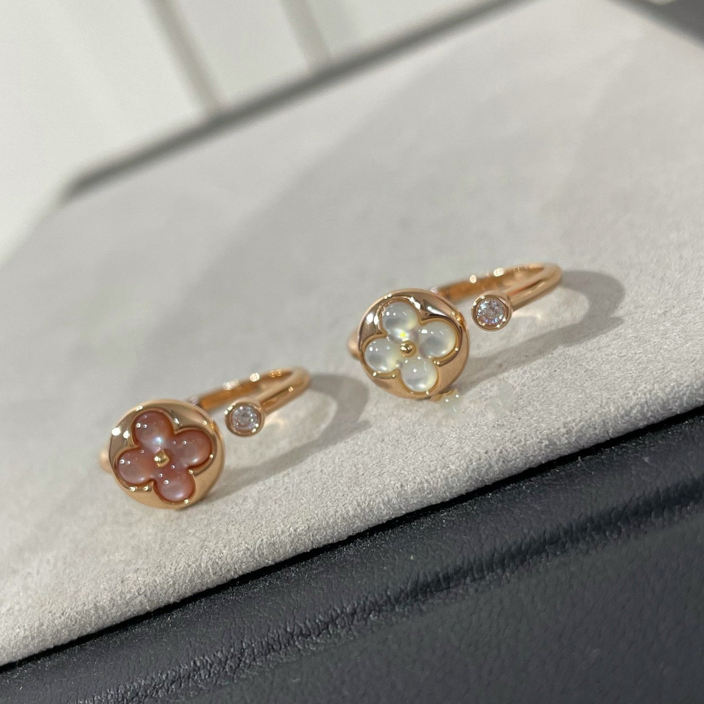 [Loran]SUN 1 DIAMOND PINK MOP RING