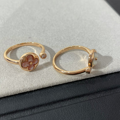 [Loran]SUN 1 DIAMOND PINK MOP RING