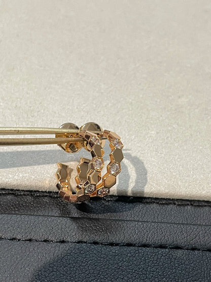 [Loran]Hollow Design Four-Leaf Clover Flower Shape Ring