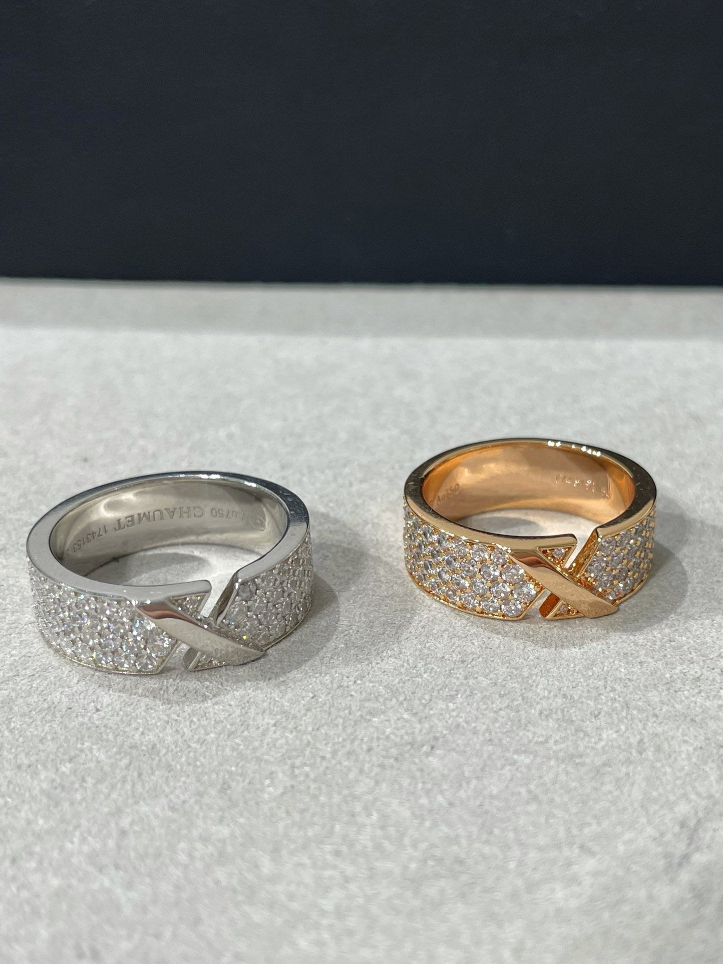 [Loran]LIENS EVIDENCE  DIAMOND PAVED RING