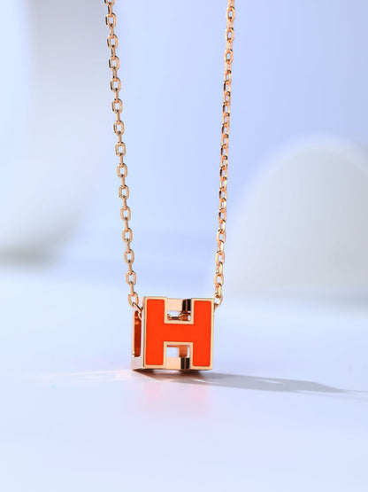 [Loran]H CAGE ROSE GOLD NECKLACE