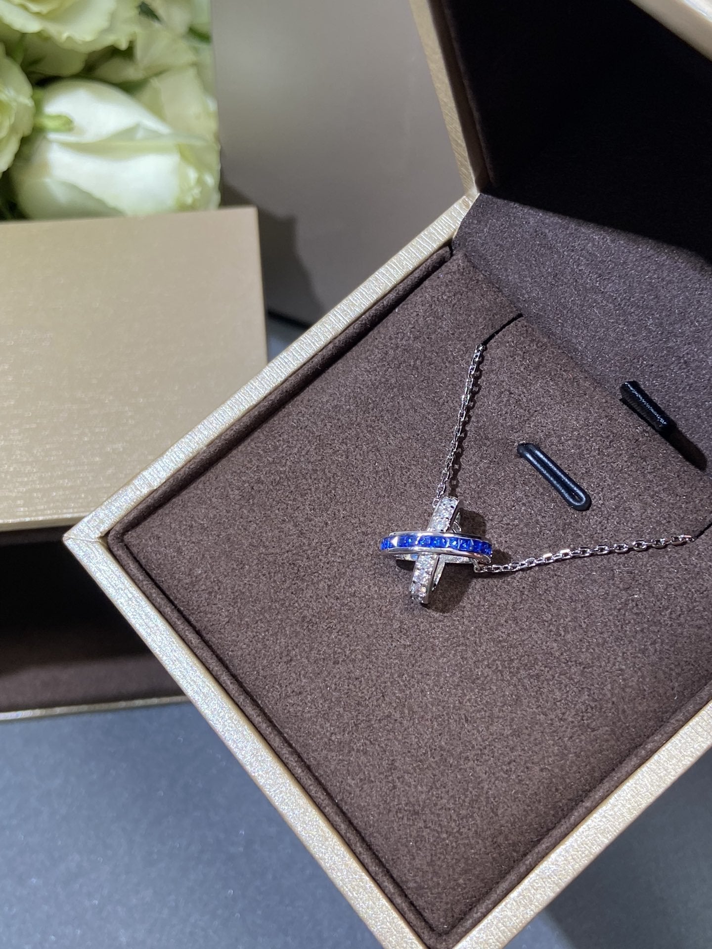 [Loran]LIENS DIAMOND SILVER NECKLACE