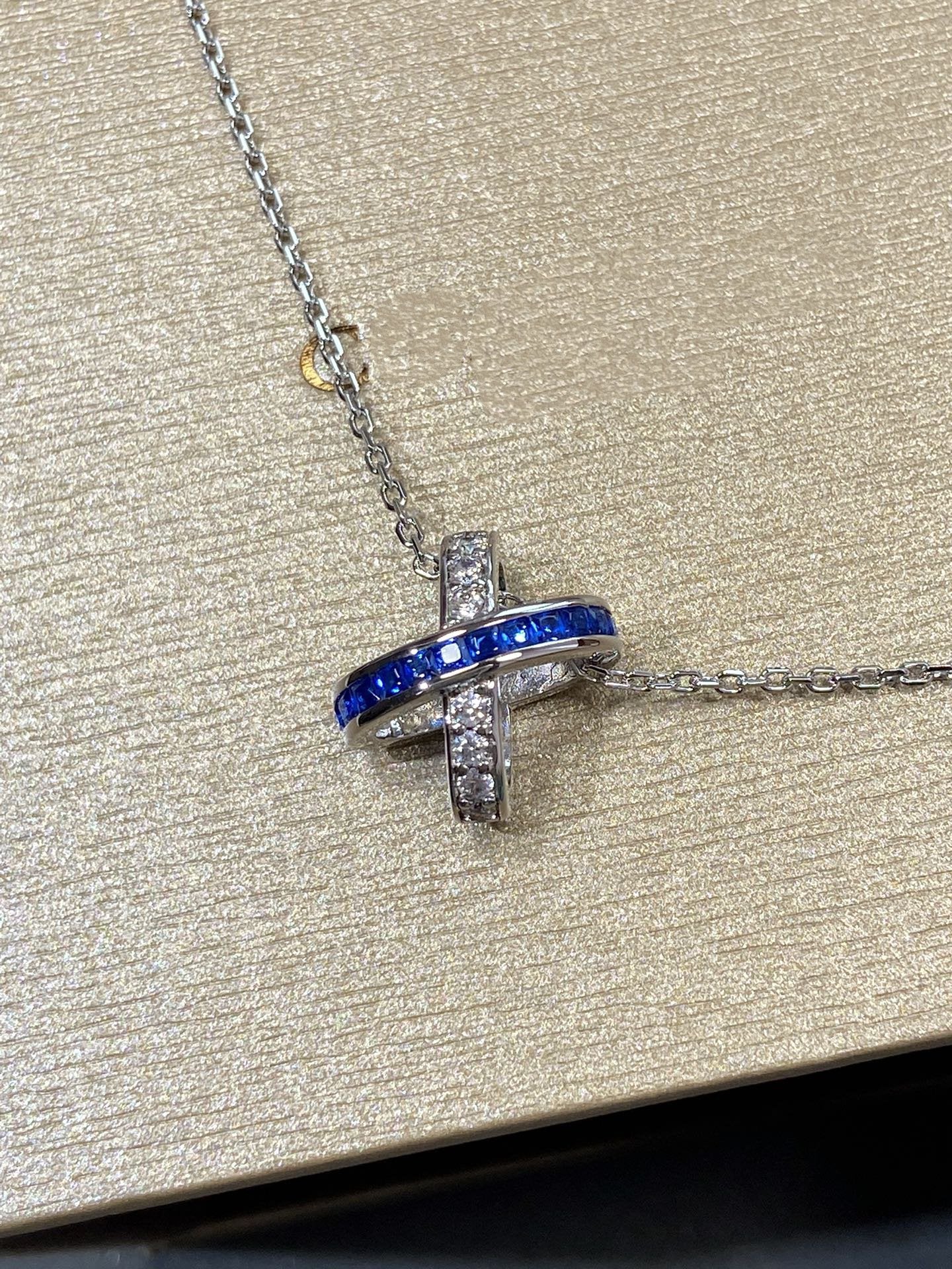 [Loran]LIENS DIAMOND SILVER NECKLACE