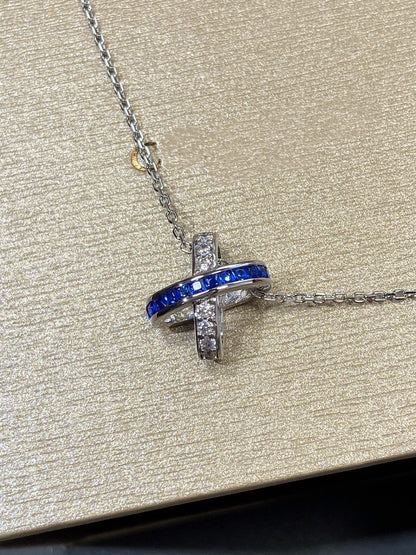 [Loran]LIENS DIAMOND SILVER NECKLACE