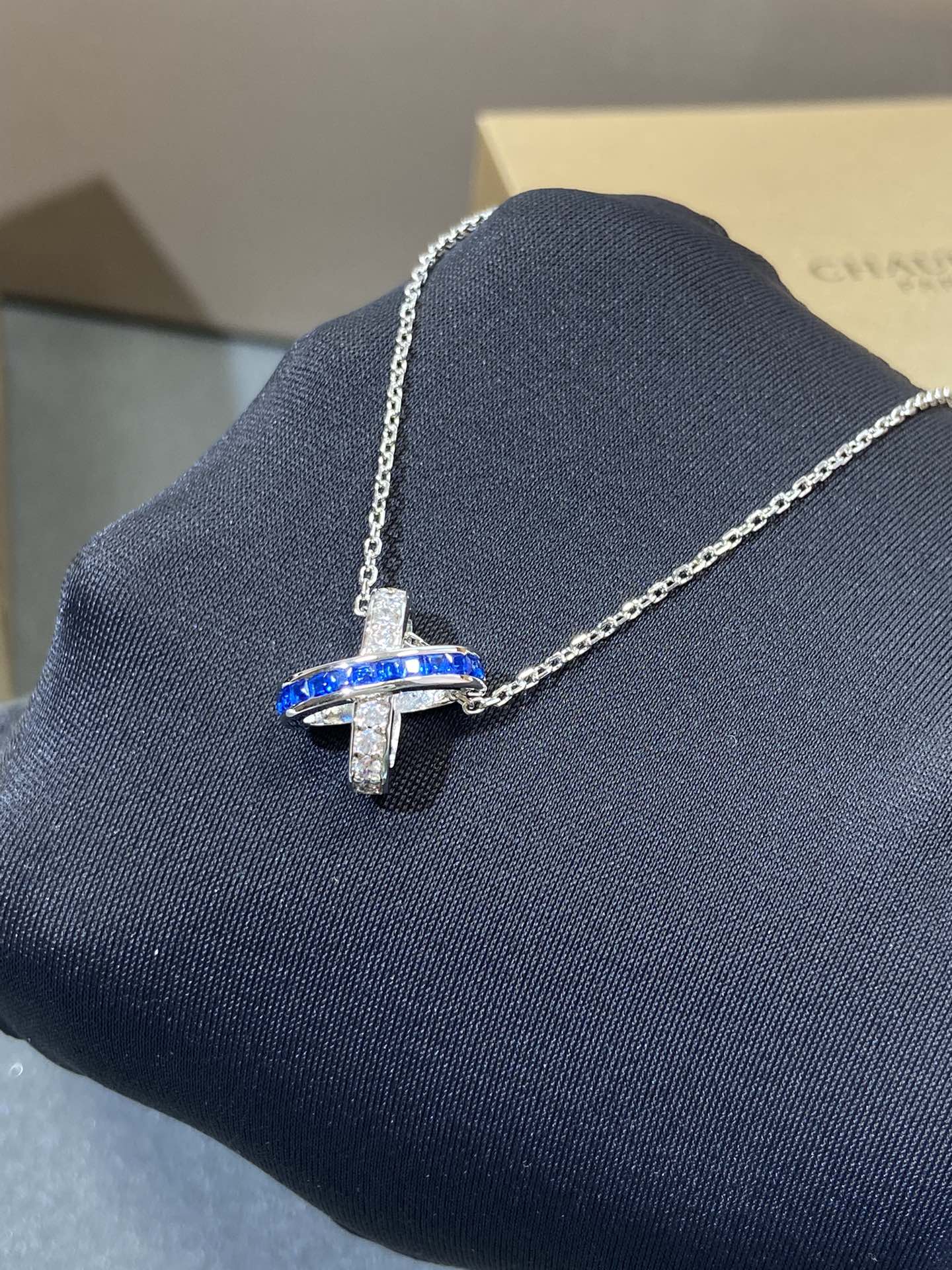[Loran]LIENS DIAMOND SILVER NECKLACE