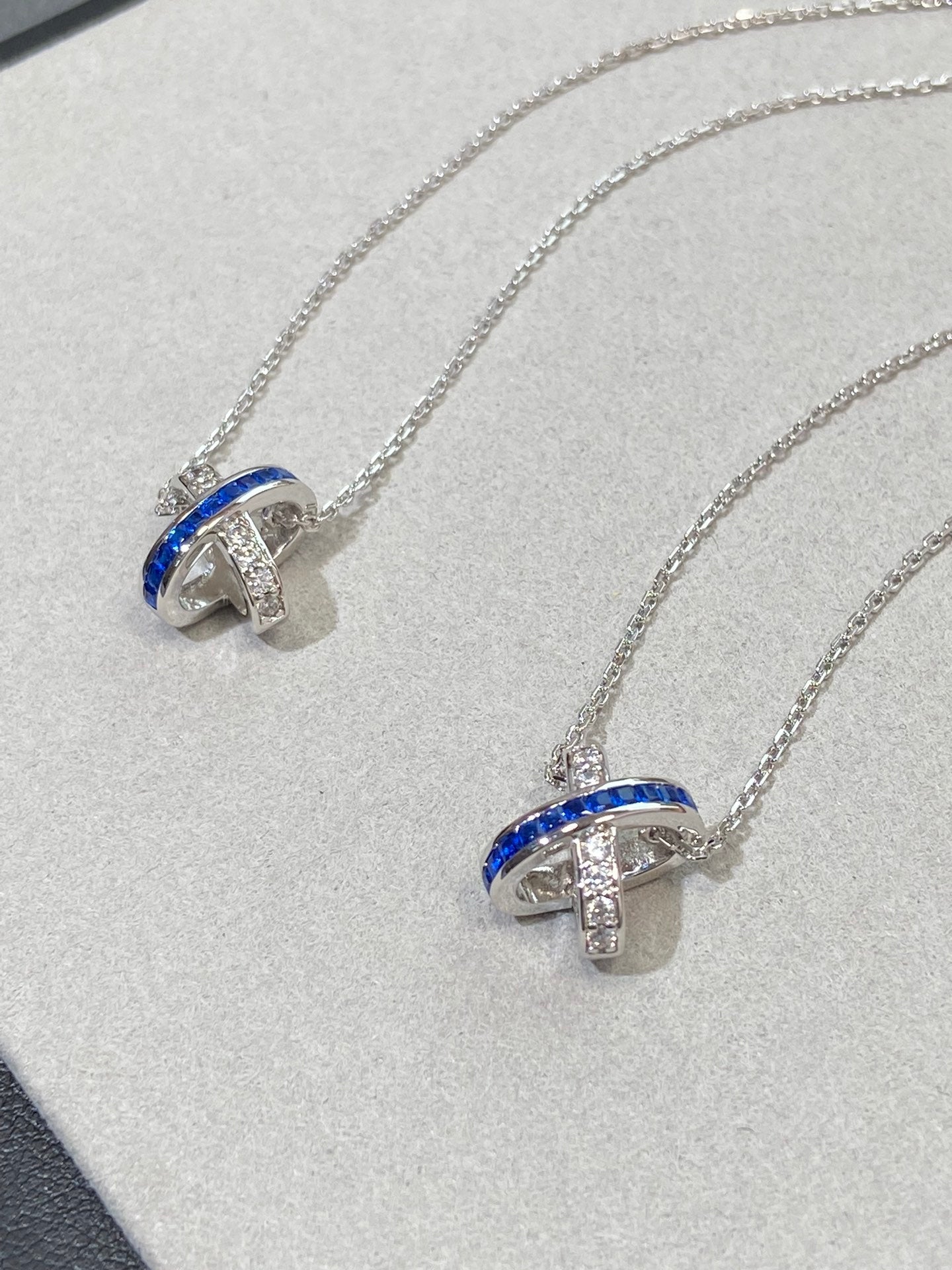 [Loran]LIENS DIAMOND SILVER NECKLACE