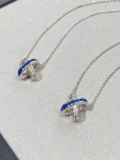 [Loran]LIENS DIAMOND SILVER NECKLACE