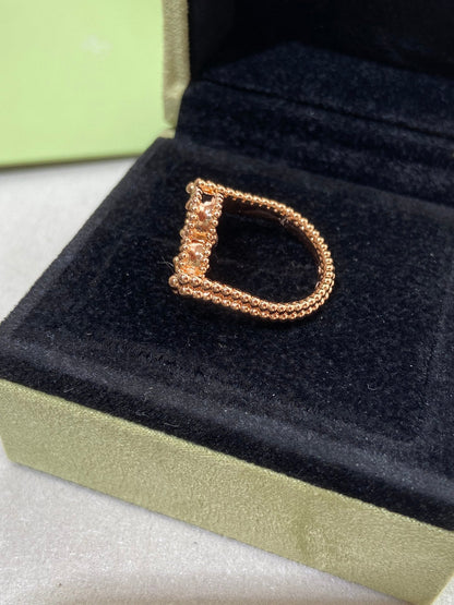 [Loran]LUCKY CLOVER ROSE GOLD REVERSIBLE RING