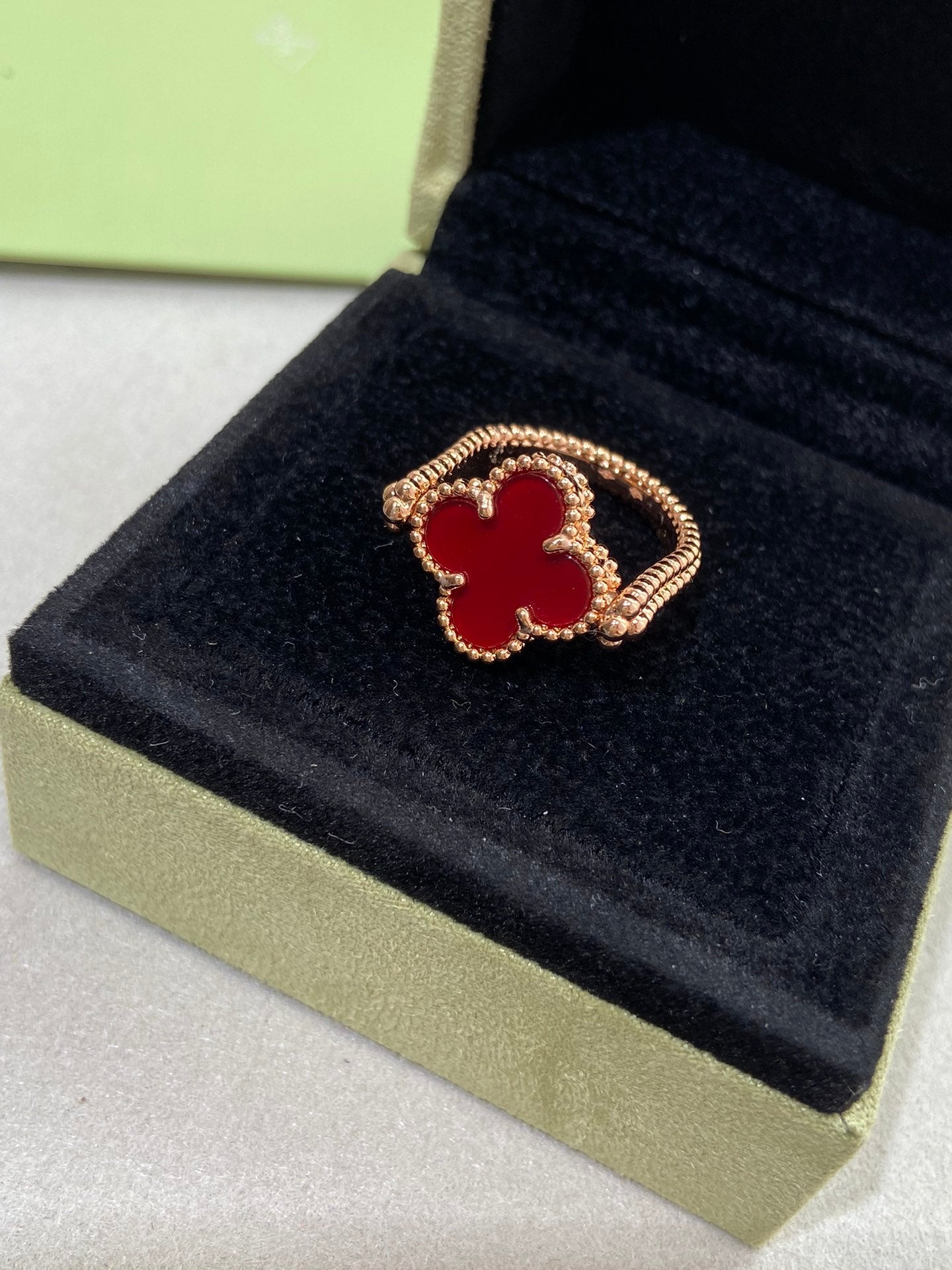 [Loran]LUCKY CLOVER GOLD REVERSIBLE RING
