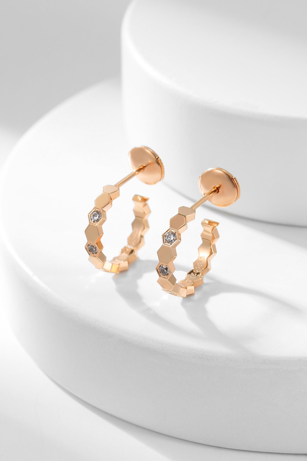 [Loran]BEE LOVE DIAMOND HOOP EARRINGS