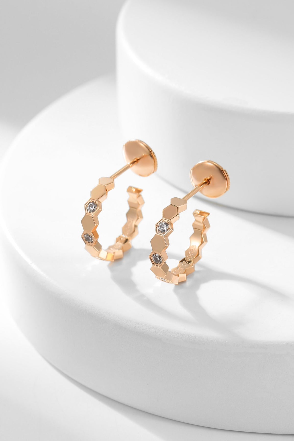[Loran]BEE LOVE DIAMOND HOOP EARRINGS