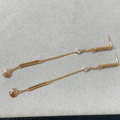 [Loran]CHAINE CHAOS DIAMOND DROP EARRINGS