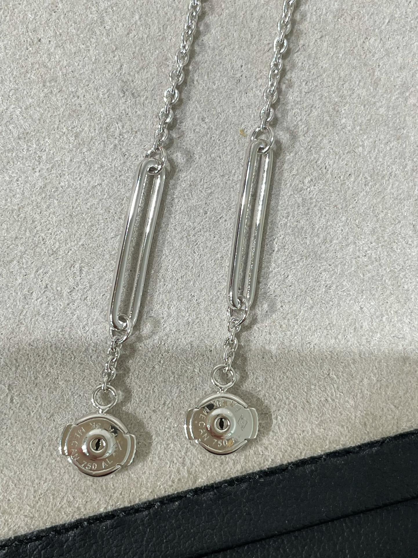 [Loran]CHAINE CHAOS DIAMOND DROP EARRINGS