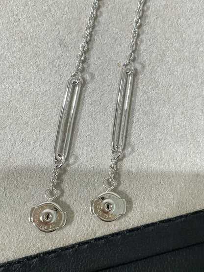 [Loran]CHAINE CHAOS DIAMOND DROP EARRINGS