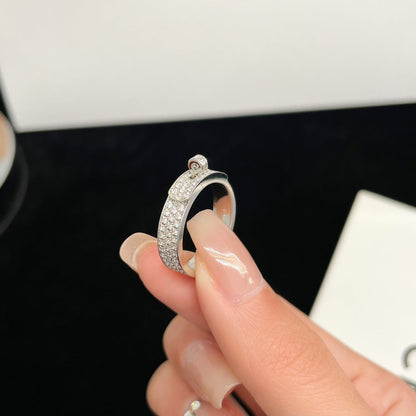 [Loran]KELLY SILVER DIAMOND RING