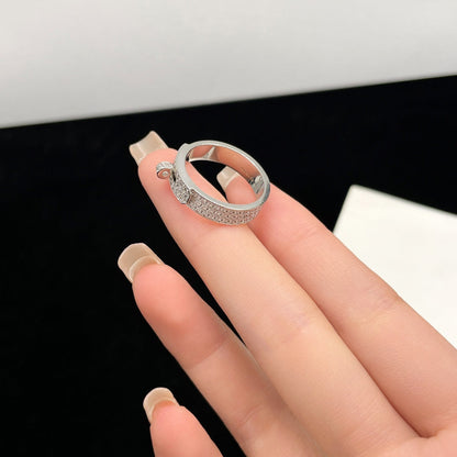 [Loran]KELLY SILVER DIAMOND RING