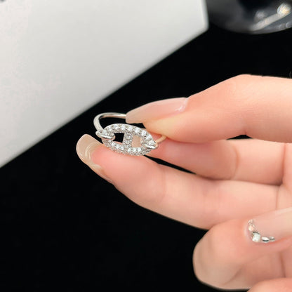 [Loran]RONDE SMALL SILVER DIAMOND RING